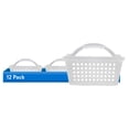 thumbnail image 1 of (12 pack) Mainstays Small Portable Shower Caddy Frost Plastic, 1 of 12