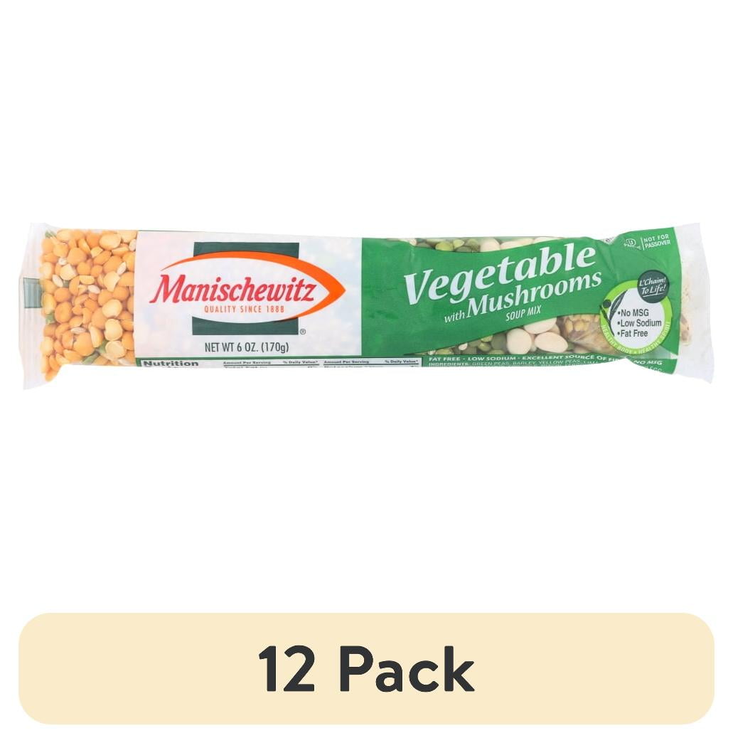 (12 pack) Manischewitz Vegetable Mushroom Soup Mix, 6 Oz
