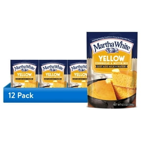 (12 pack) Martha White Yellow Cornbread Mix, 6.5 oz Pouch