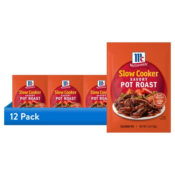 McCormick Slow Cooker Savory Pot Roast Seasoning Mix, 1.3 oz Packet