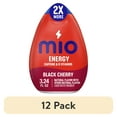thumbnail interactive-video image 1 of (12 pack) MiO Energy Black Cherry Sugar Free Water Enhancer with 2X More, 3.24 fl oz Big Bottle, Liquids, 1 of 21