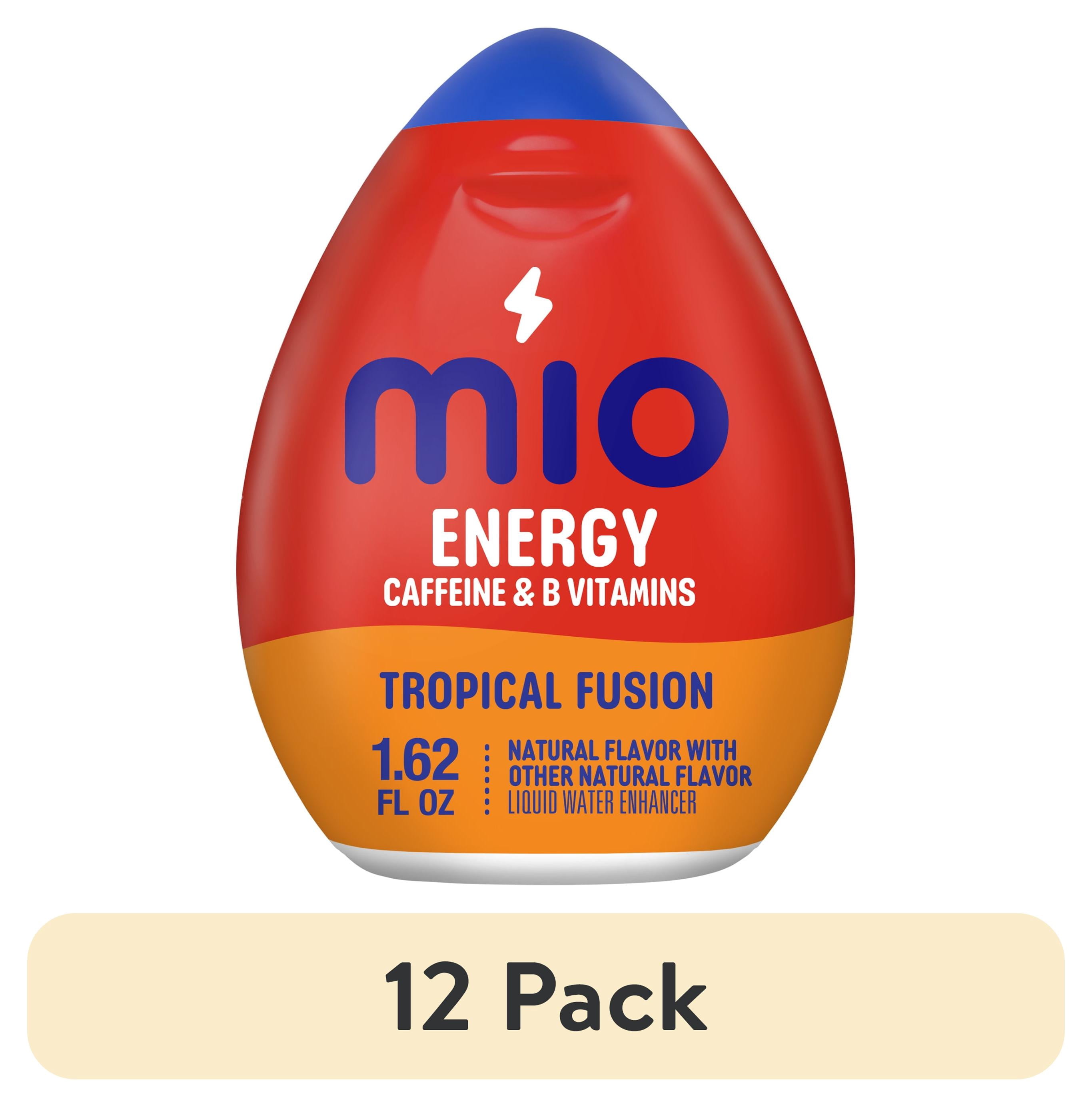 (12 pack) MiO Energy Tropical Fusion Sugar Free Water Enhancer, 1.62 fl oz Bottle, Liquids