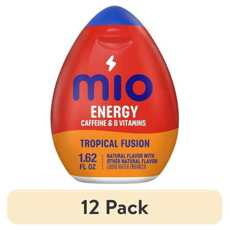 (12 pack) MiO Energy Tropical Fusion Sugar Free Water Enhancer, 1.62 fl oz Bottle, Liquids