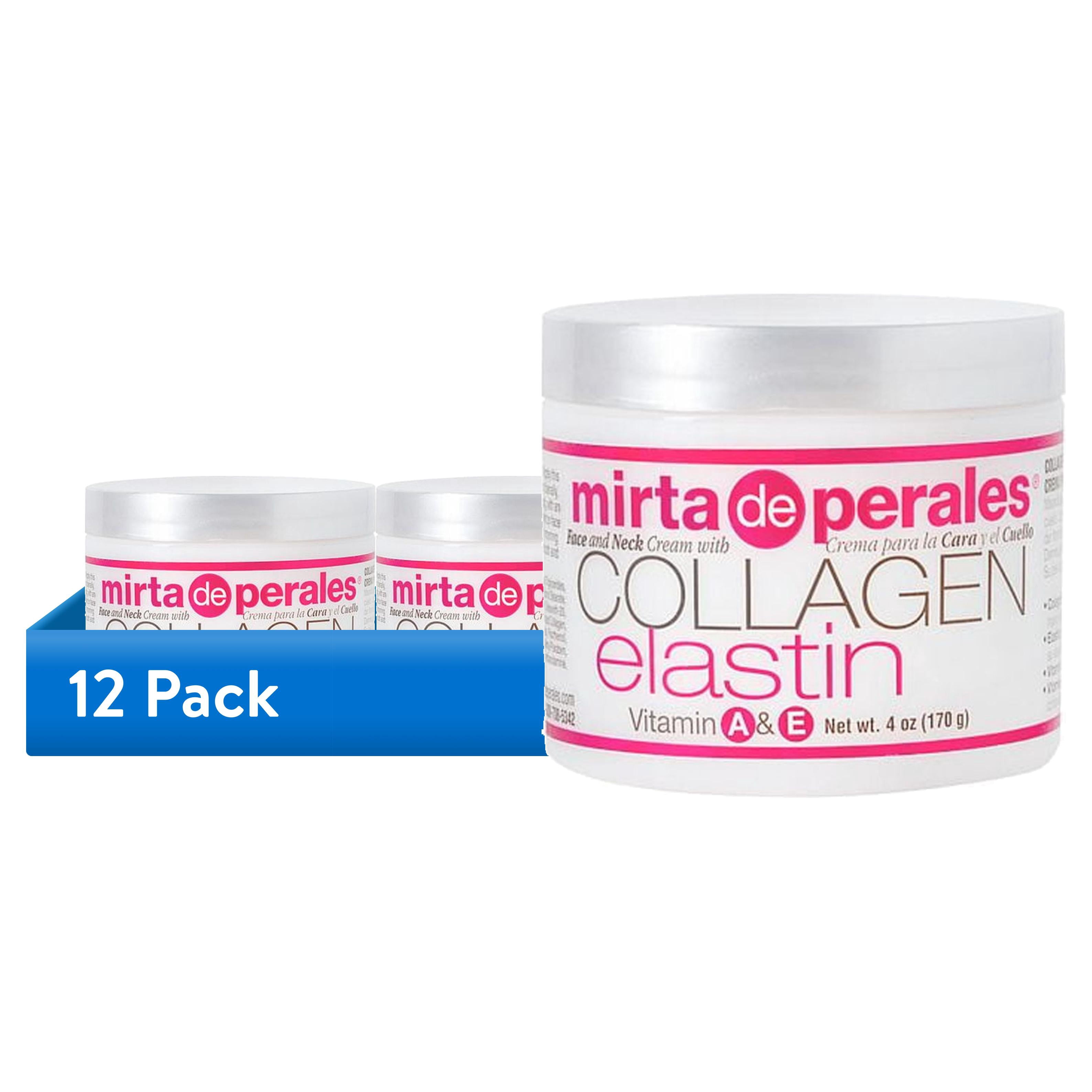 (12 pack) Mirta de Perales Collagen Elastin Face and Neck Cream, Vitamin A & E, 4 oz