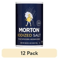 (12 pack) Morton® Salt, Iodized, 26 oz Round Can