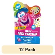 12 pack Mr. Bubble Magic Bath Crackles, Poppin Bath time Fun, Paraben & Fragrance-Free