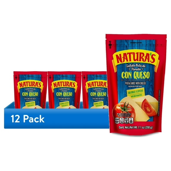 (12 pack) Natura's Tomato Sauce w/Cheese 24/7.1 oz