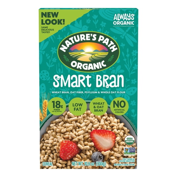 Nature's Path Organic Breakfast Cereal, Smart Bran, 10.6oz Box