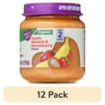 thumbnail image 1 of (12 pack) Parent's Choice Organic Stage 2 Baby Food Apple, Banana, and Strawberry, 4 oz Jar, 1 of 12