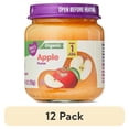 thumbnail image 1 of (12 pack) Parent's Choice Organic Stage 1 Baby Food Apple Puree, 4 oz Jar, 1 of 10