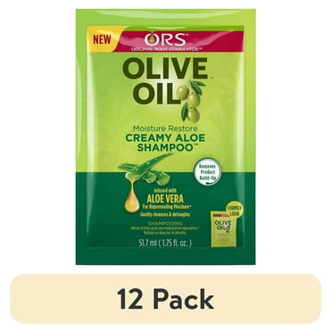 (12 pack) ORS Olive Oil Moisturizing Creamy Aloe Shampoo Pocket For All Hair Types - Unisex (1.70 oz)