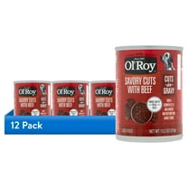 (12 pack) Ol' Roy Savory Cuts with Beef in Gravy Wet Dog Food, 13.2 oz Can