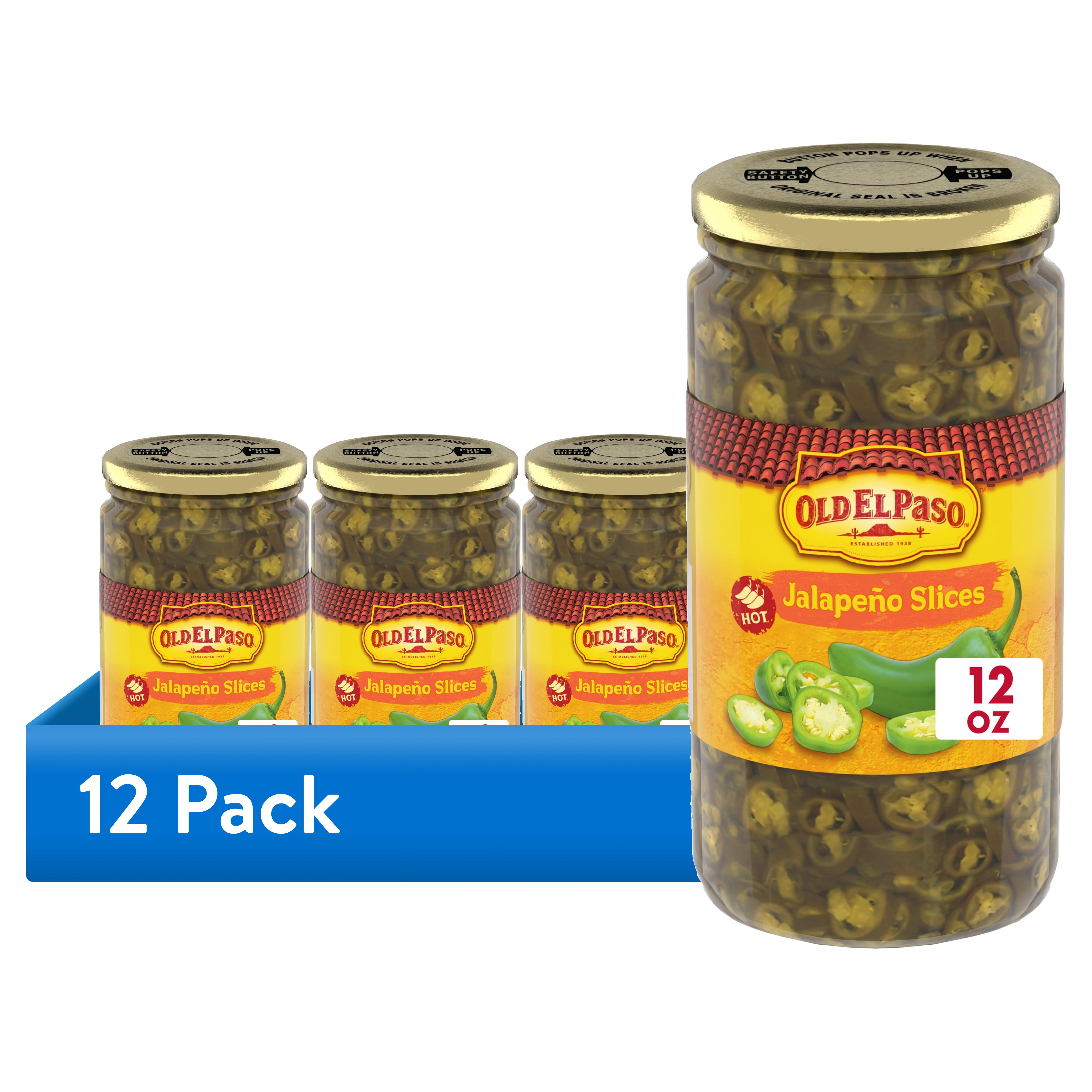 (12 pack) Old El Paso Hot Pickled Jalapeño Slices, 12 oz.
