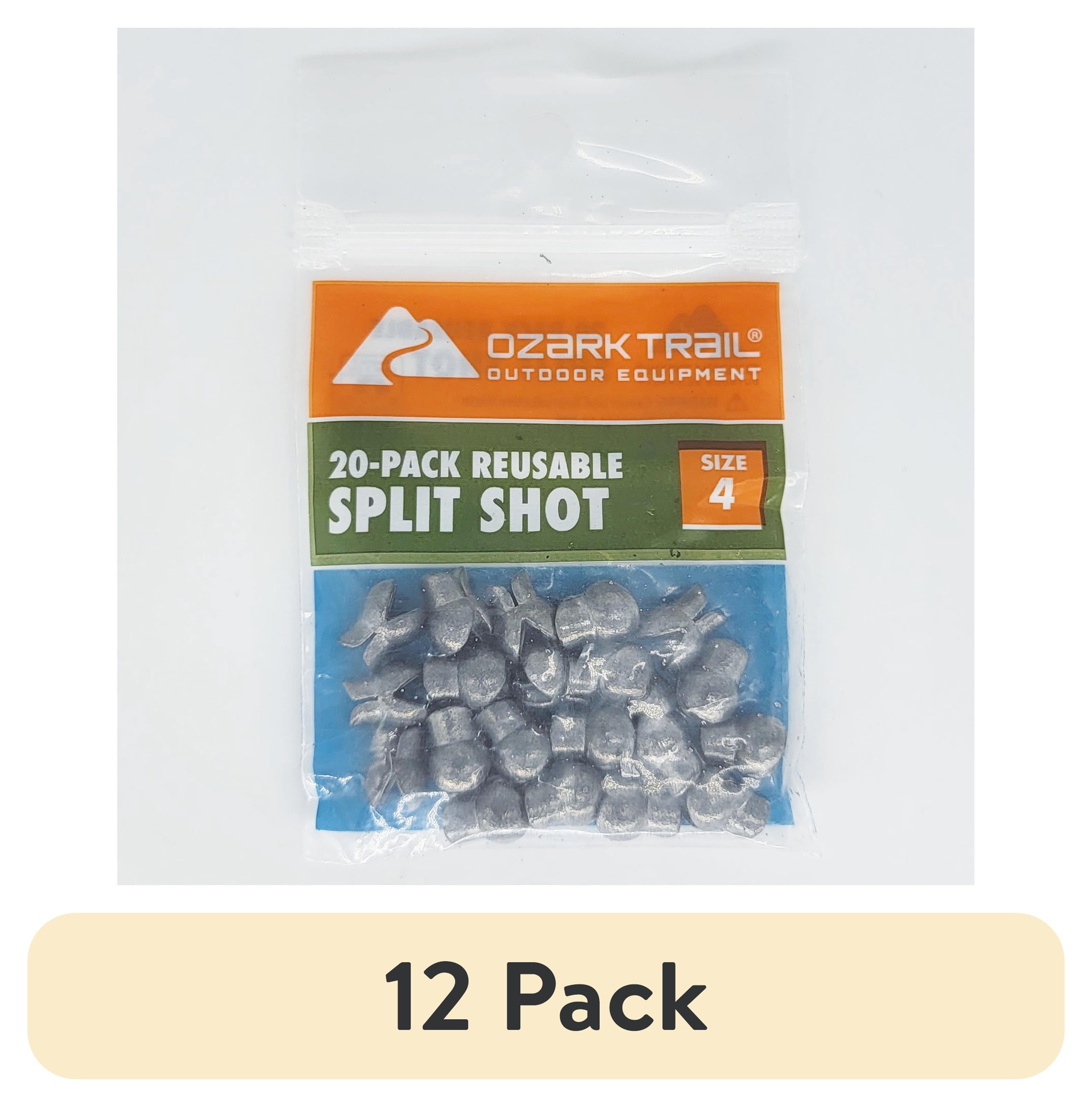 (12 pack) Ozark Trail Reusable Shot #4, Fishing Lead Weights, Product Size 1x0.85cm