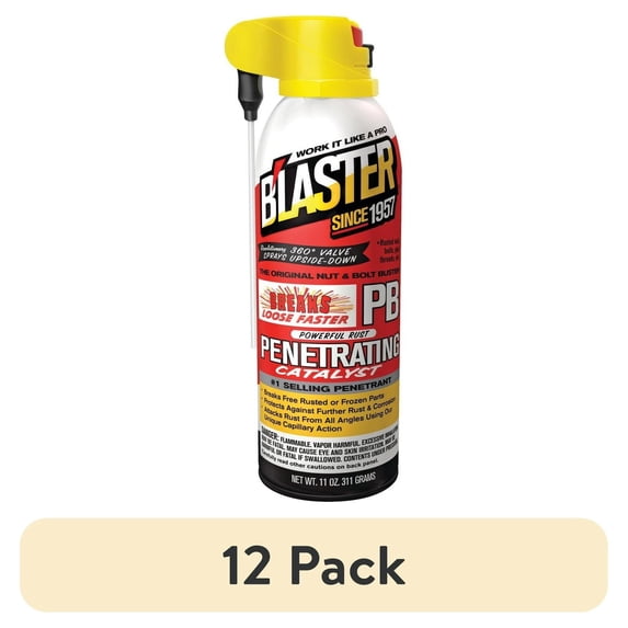 (12 pack) PB Blaster 16PBDS Penetrant Rust Remover, Machine & Tool Lubricants, 11oz