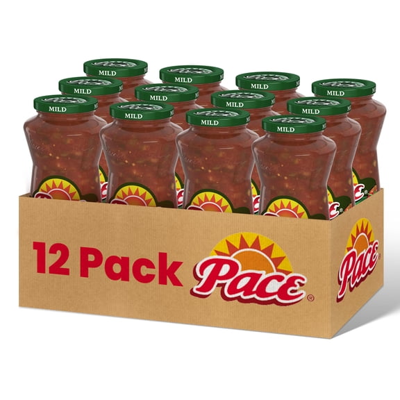 (12 pack) Pace Chunky Mild Salsa, 16 oz Jar