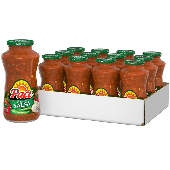 (12 pack) Pace Chunky Mild Salsa, 24 oz Jar