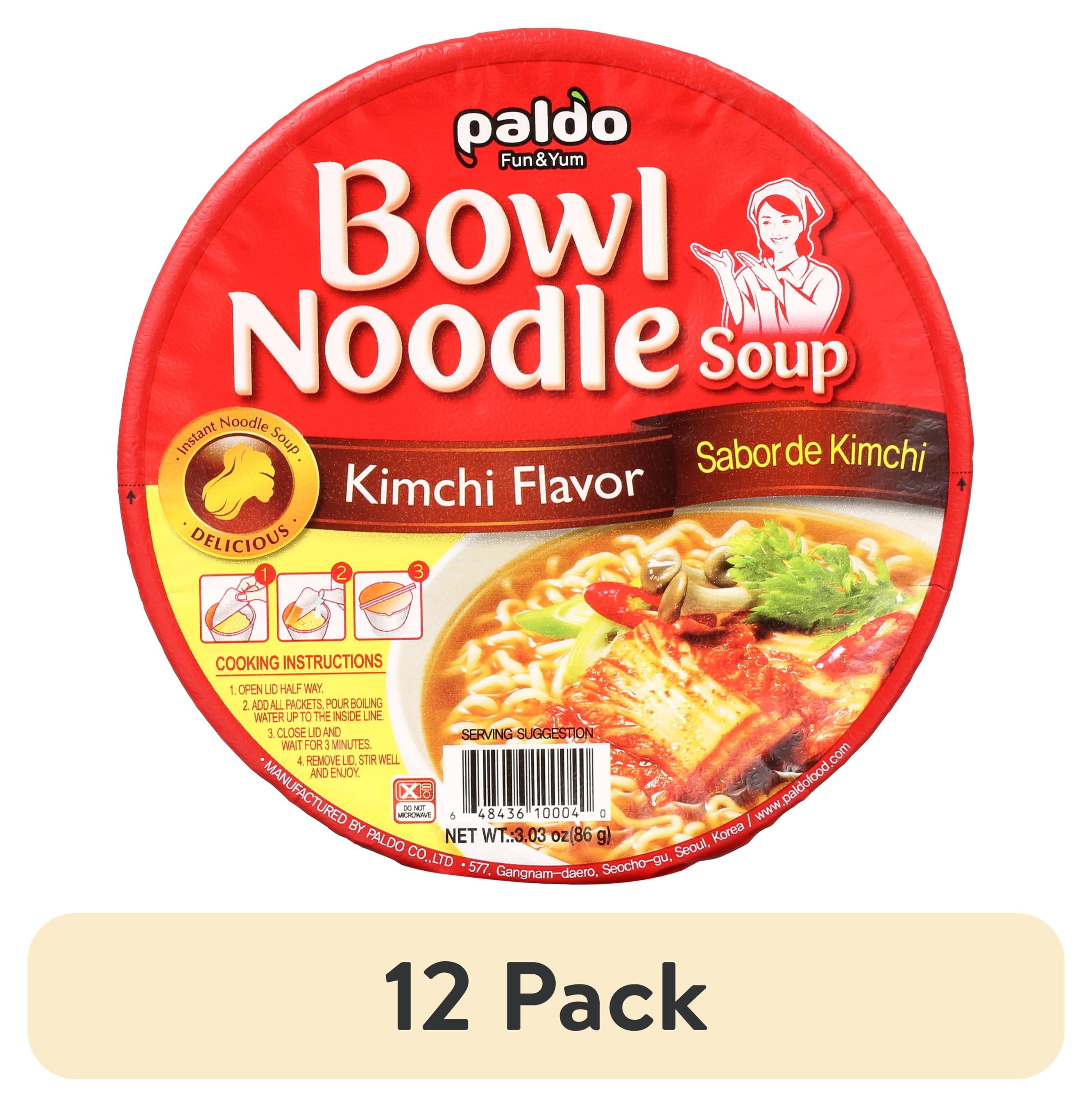 (12 pack) Paldo Kimchi Noodle Soup 3.03 oz Cup (Pack of 12)