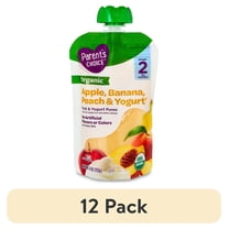 (6 pack) Parent's Choice Organic Stage 2 Baby Food Apple, Pear, and ...