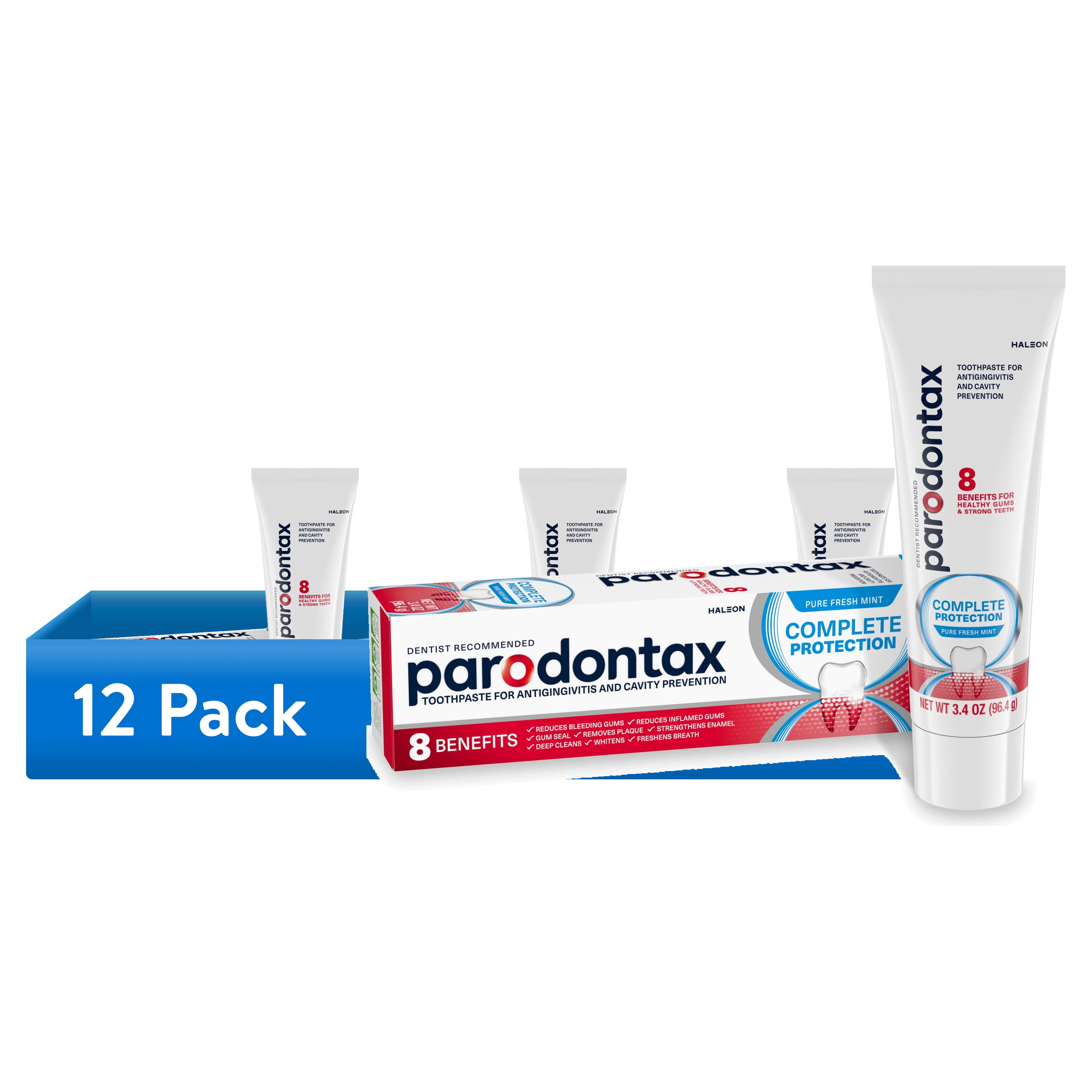(12 pack) Parodontax Complete Protection Gingivitis Toothpaste, Pure Fresh Mint, 3.4 Oz