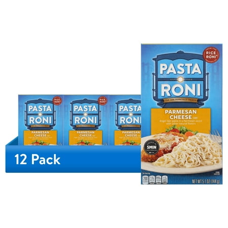 (12 pack) Pasta Roni Parmesan Cheese Angel Hair Pasta, 5.1 oz Box