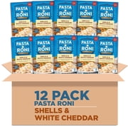 (12 pack) Pasta Roni Shells & White Cheddar Pasta, 6.2 oz Box