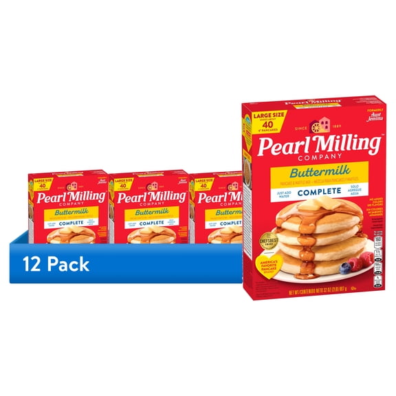(12 pack) Pearl Milling Company Complete Pancake Mix Buttermilk, 32oz (Packaging May Vary)