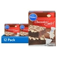 thumbnail image 1 of (12 pack) Pillsbury Cheesecake Swirl Premium Brownie Mix, 15.5 oz Box, 1 of 12