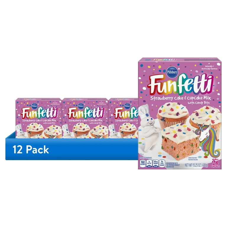 文房具・ステーショナリー strawberry cake 100 challenge box Pillsbury Funfetti Strawberry Cake Mix With Candy Bits Same