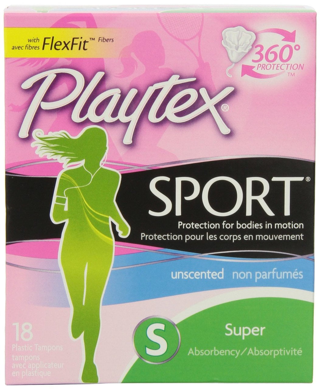 12 pack Playtex Sport Tampons with FlexFit Technology