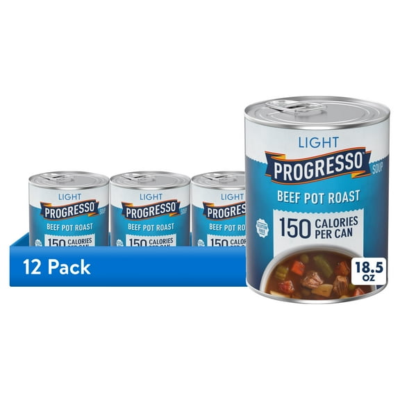 (12 pack) Progresso Light, Beef Pot Roast Soup, Gluten Free, 18.5 oz.