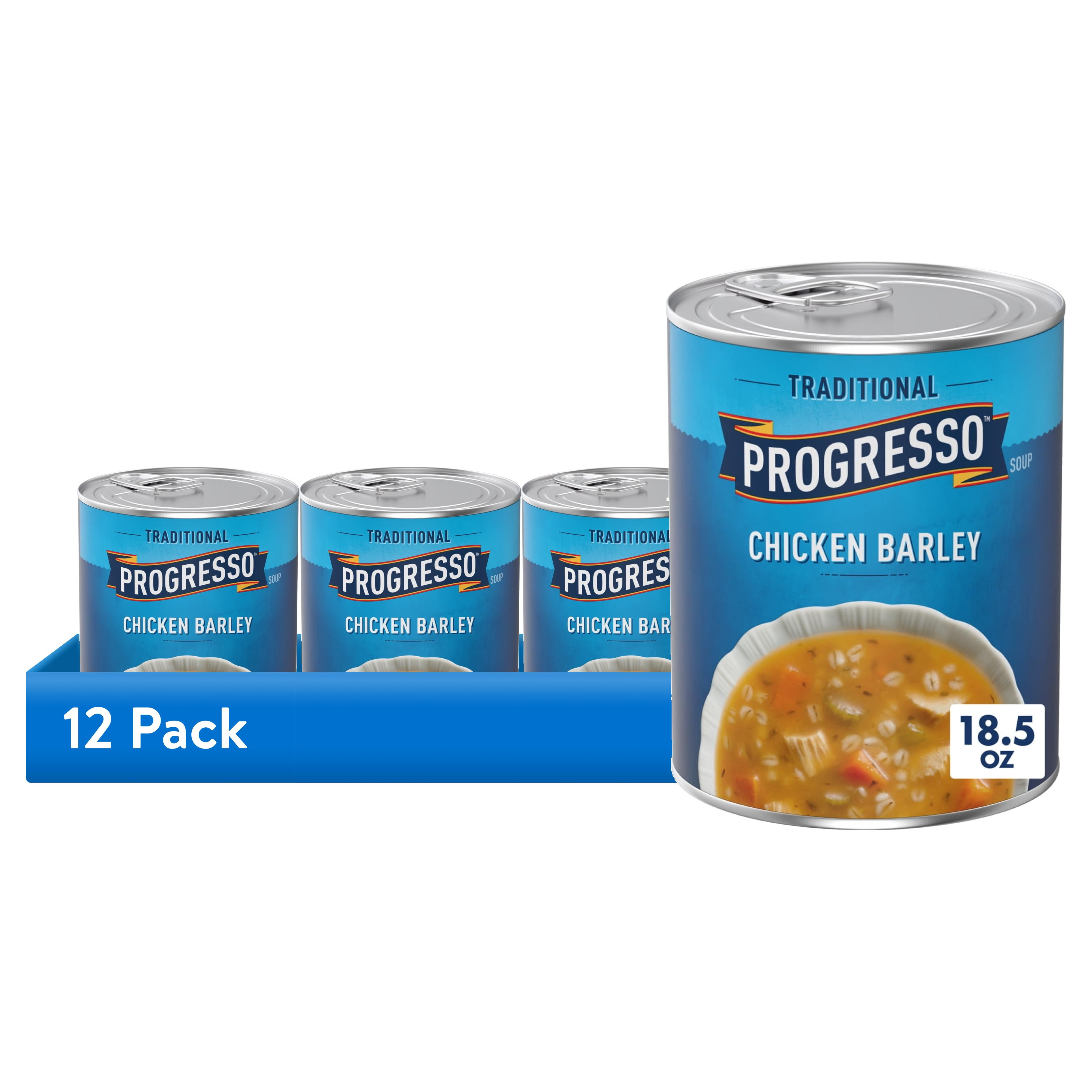(12 pack) Progresso Traditional Chicken Barley Soup, 18.5 oz.