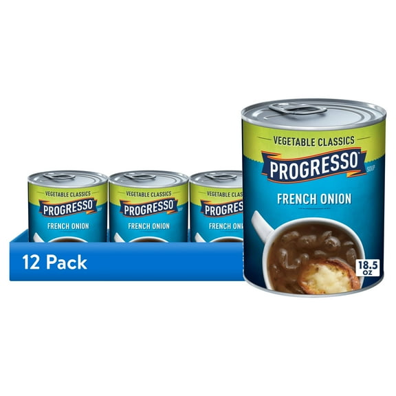 (12 pack) Progresso Vegetable Classics, French Onion Canned Soup, Gluten Free, 18.5 oz.