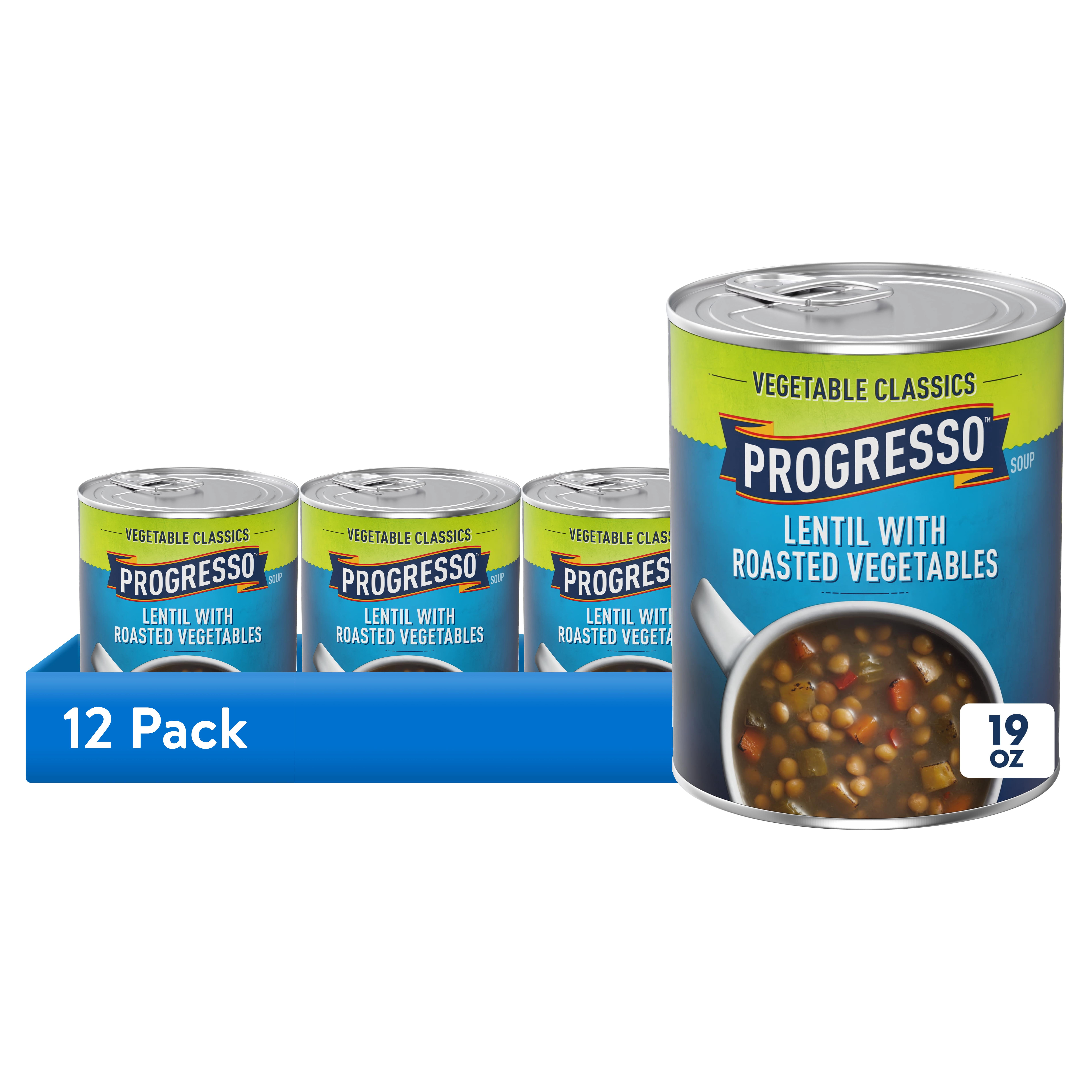 12 pack) Progresso Vegetable Classics, Lentil With Roasted