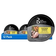 12 pack Pure Balance Chicken Dinner Pate Wet Dog Food, Grain Free, 3.5 oz Cup