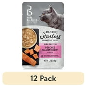 (12 pack) Pure Balance Gourmet Cat Treats Starters, Poached Salmon Recipe, 1.4 Oz