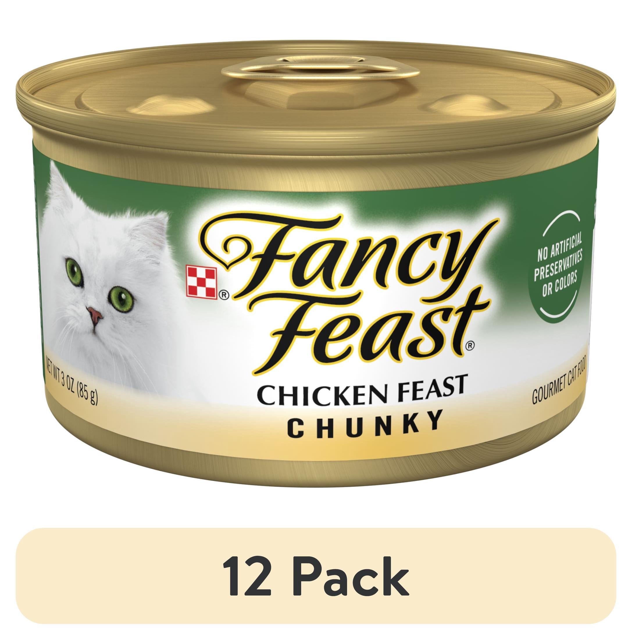 (12 pack) Purina Fancy Feast Chicken Feast Chunky Wet Cat Food, 3 oz Can