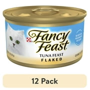 (12 pack) Purina Fancy Feast Flaked Kitten Food, Wet Cat Food, Tuna Feast, 3 oz Can