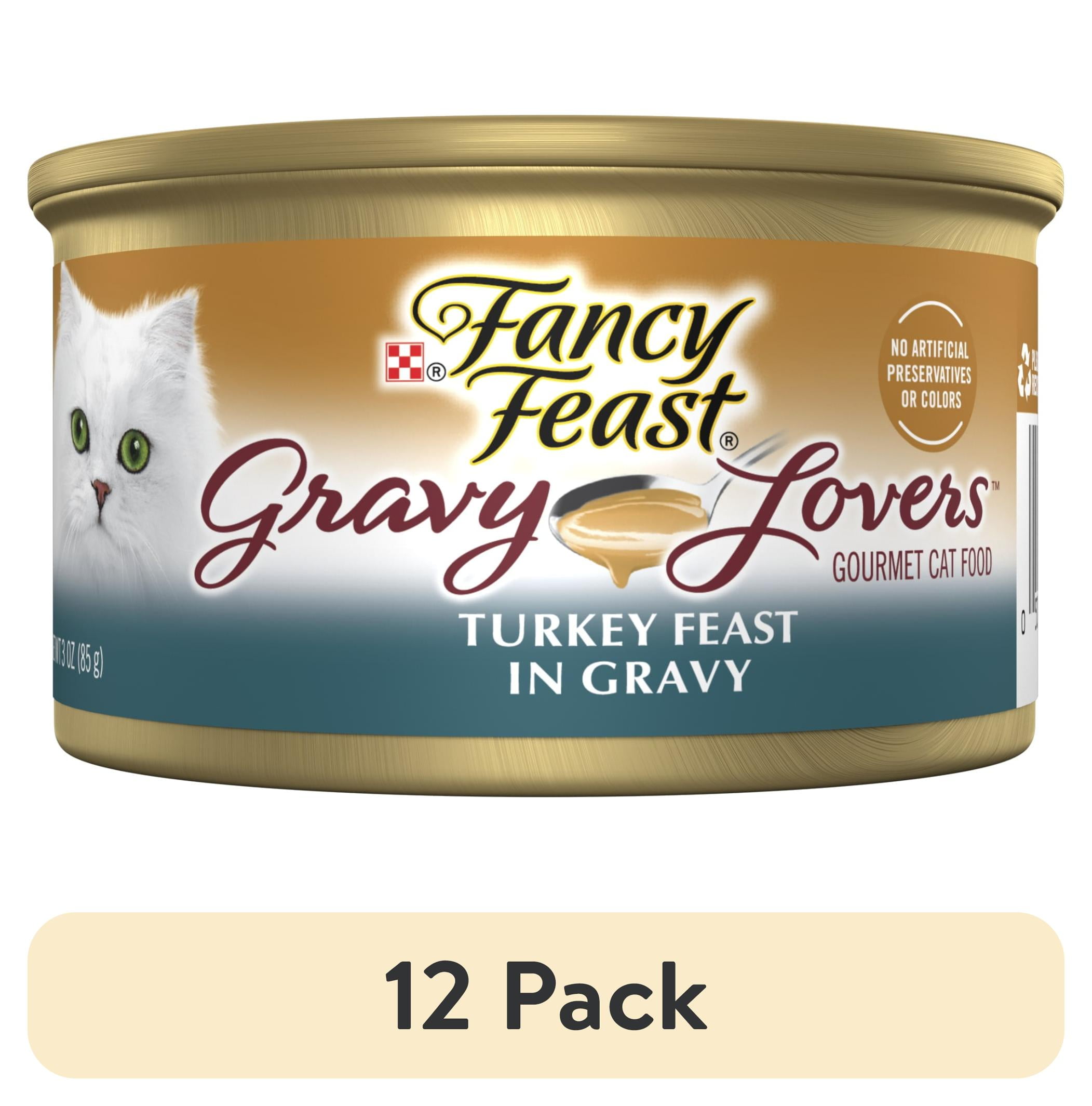(12 pack) Purina Fancy Feast Gravy Lovers Tuna Feast in Gravy Wet Cat Food, 3 oz Cans