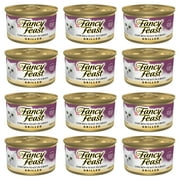 (12 pack) Purina Fancy Feast Grilled Cat Food, Wet Cat Food, Chicken Feast in Gravy, 3 oz Cans