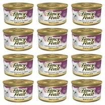 (12 pack) Purina Fancy Feast Grilled Cat Food, Wet Cat Food, Chicken Feast in Gravy, 3 oz Cans