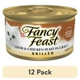 thumbnail image 1 of (12 pack) Purina Fancy Feast Grilled Kitten Food, Wet Cat Food, Liver & Chicken Feast in Gravy, 3 oz Can, 1 of 11