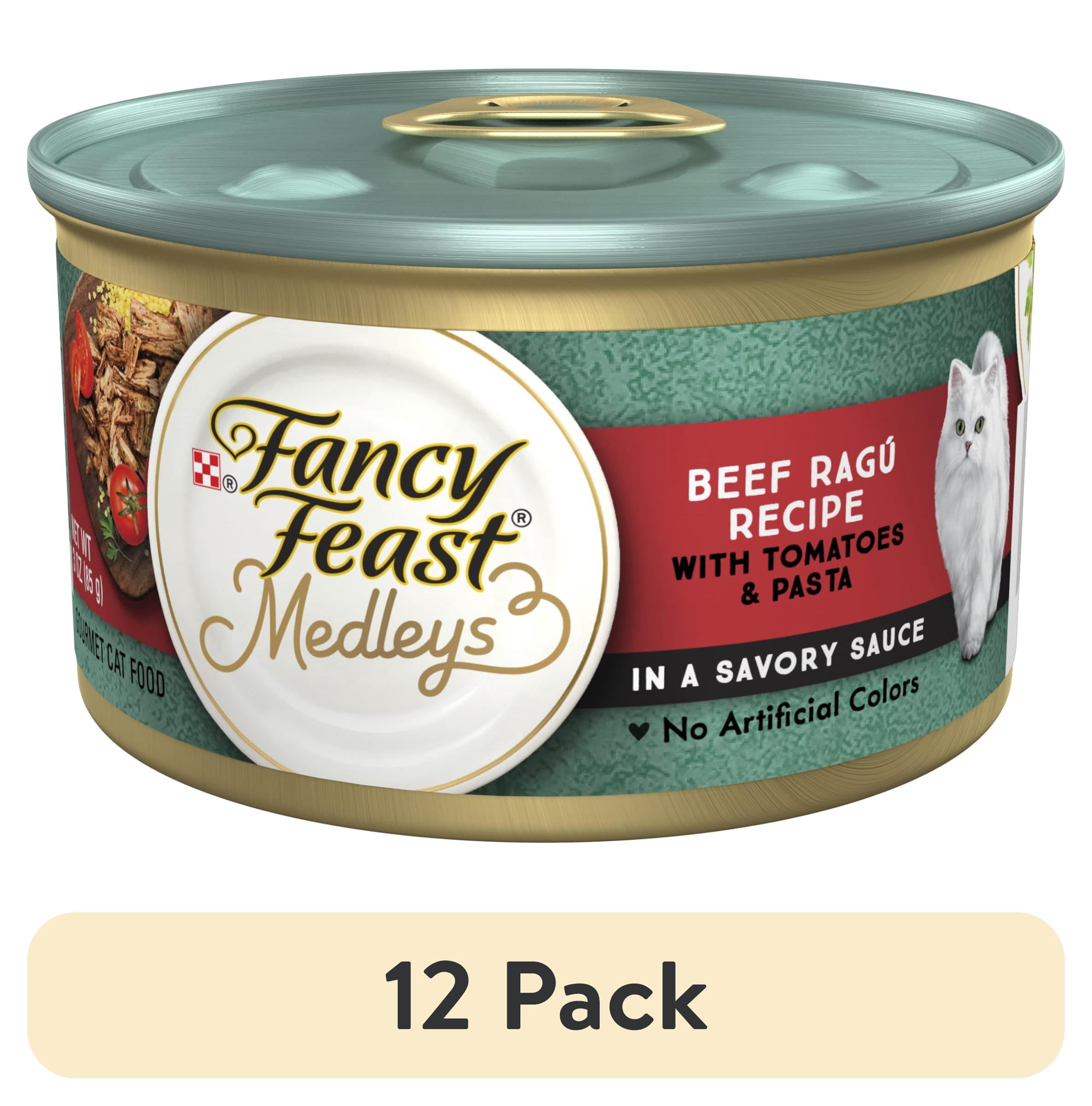 (12 pack) Purina Fancy Feast Medleys, Beef Ragu & Pasta Cat Food, 3 oz Can