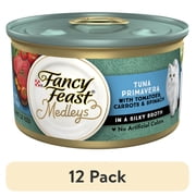 (12 pack) Purina Fancy Feast Medleys Food, Wet Cat Food, Tuna Primavera & Spinach, 3 oz Can
