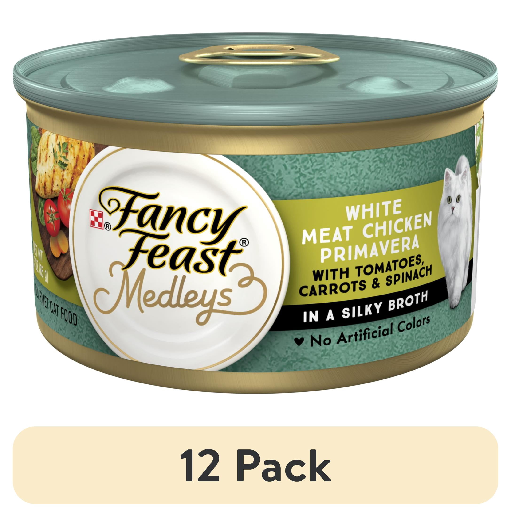 (12 pack) Purina Fancy Feast Medleys Kitten Food, Wet Cat Food, Chicken Primavera, 3 oz Cans