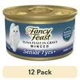 thumbnail image 1 of (12 pack) Purina Fancy Feast Senior Minced Kitten Food, Wet Cat Food, Tuna in Gravy, 3 oz Can, 1 of 11