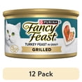 (12 pack) Purina Fancy Feast Grilled Turkey Feast in Gravy Wet Cat Food ...