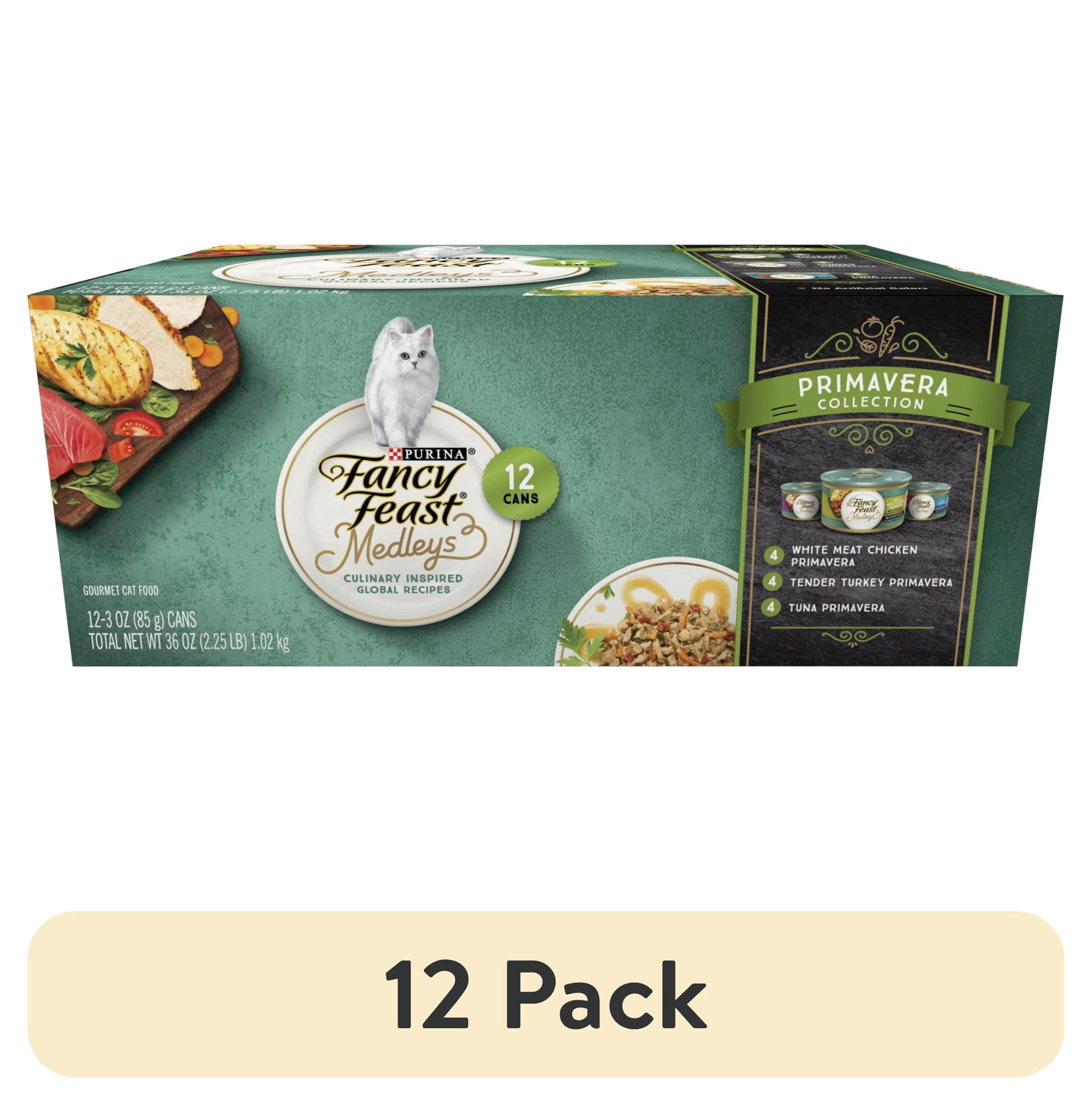 (12 pack) Purina Fancy Feast Wet Cat Food Variety Pack Medleys Primavera Collection - (12) 3 oz. Cans, 12 Pack
