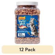 (12 pack) Purina Friskies Cat Treats, Party Mix Beachside Crunch, 30 oz.