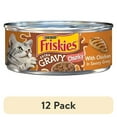 thumbnail image 1 of (12 pack) Purina Friskies Extra Chunky Gravy, Soft Chicken, Wet Cat Food, 5.5 oz Can, 1 of 11